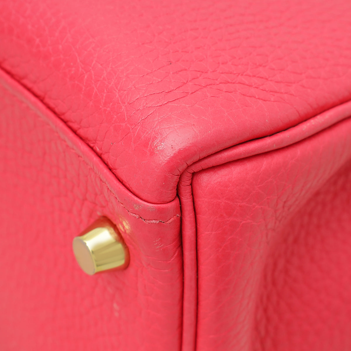 Hermes Rose Tyrien Retourne Kelly 28 Bag