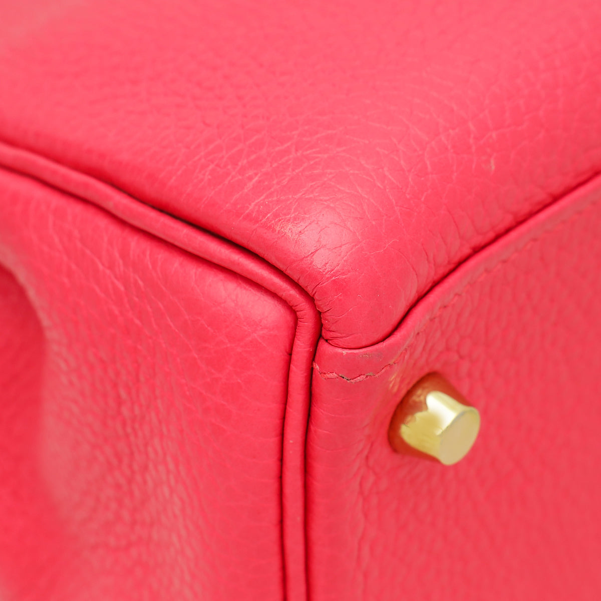 Hermes Rose Tyrien Retourne Kelly 28 Bag