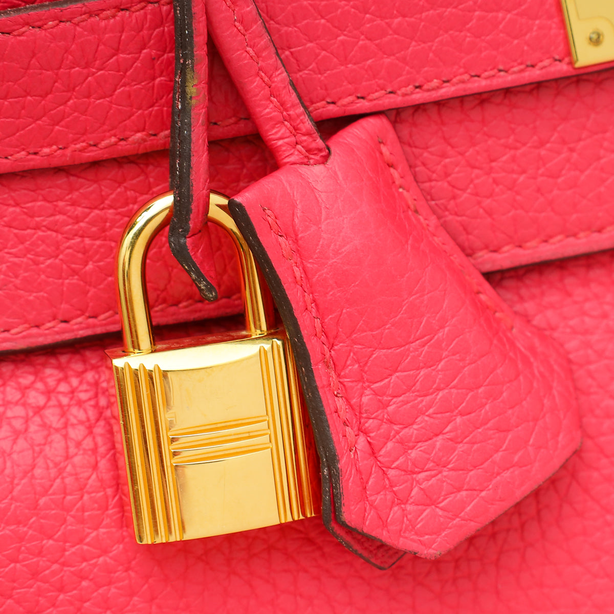 Hermes Rose Tyrien Retourne Kelly 28 Bag