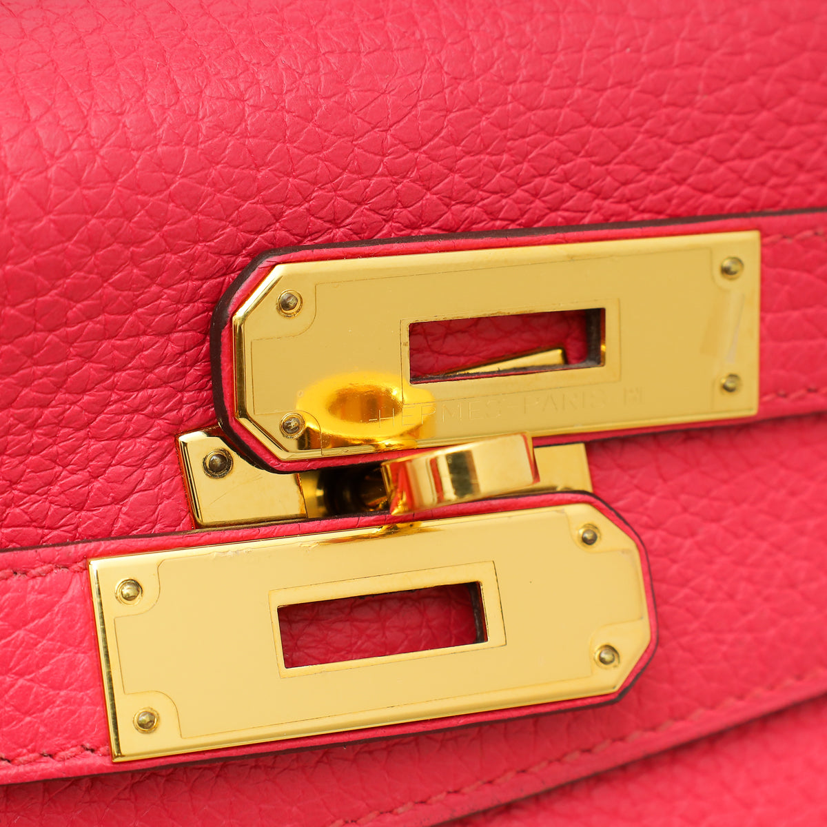 Hermes Rose Tyrien Retourne Kelly 28 Bag