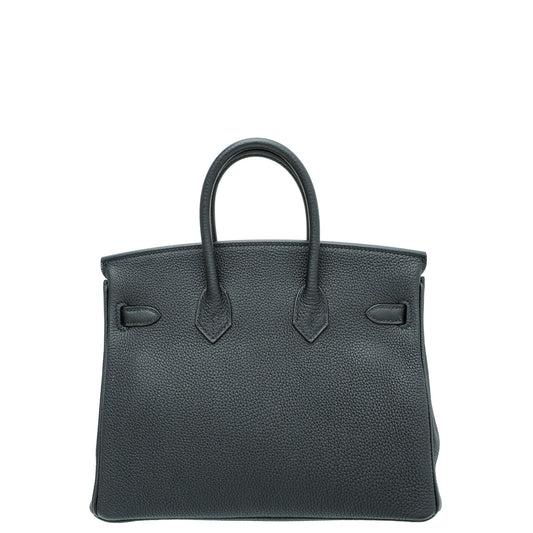 Hermes Noir Birkin 25 Bag