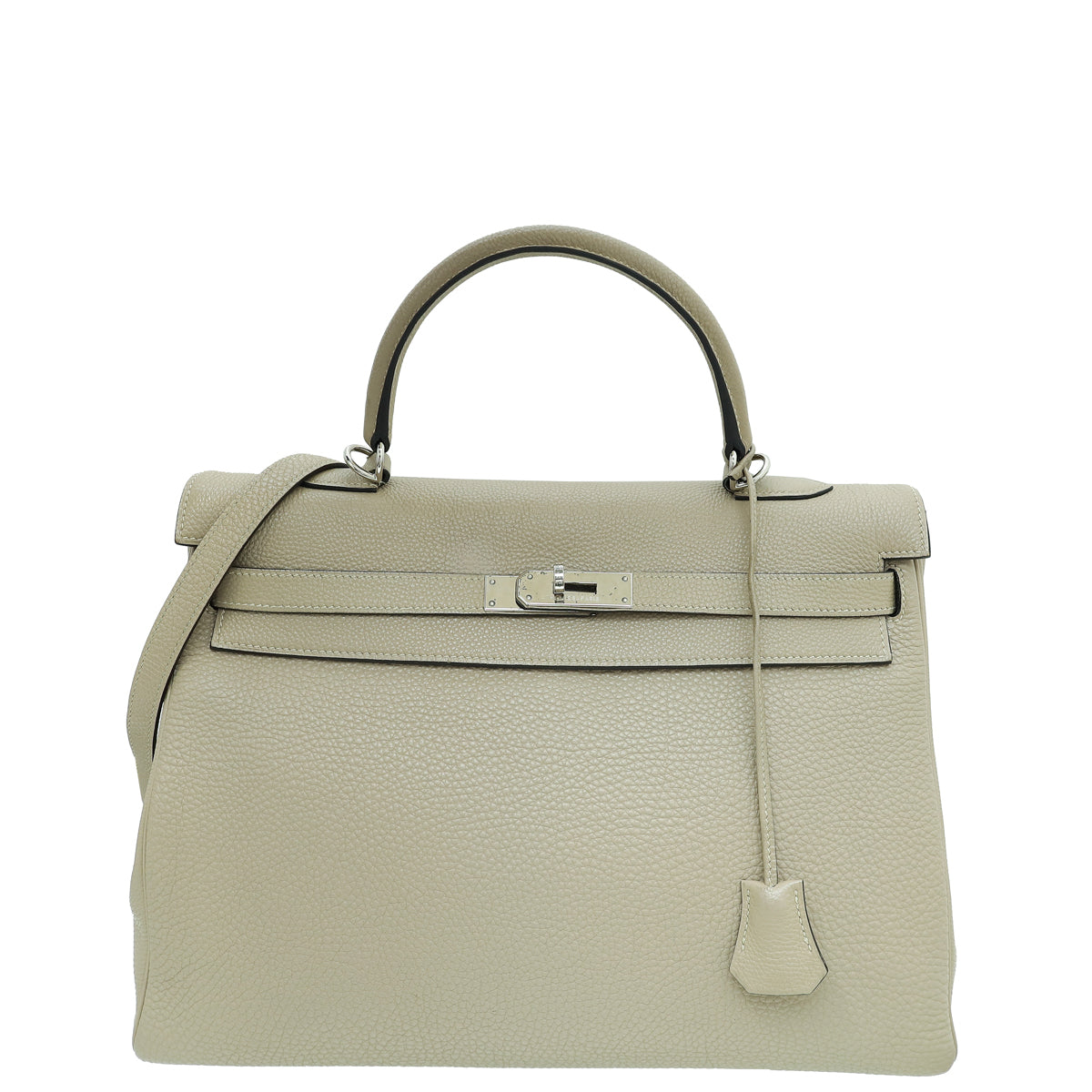 Hermes Gris Tourterelle Retourne Kelly 35 Bag