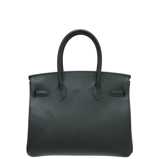 Hermes Noir Birkin 30 Bag