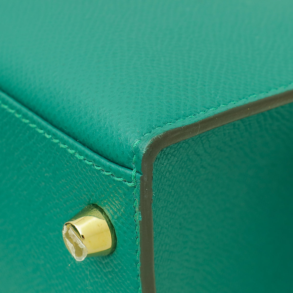 Hermes Malachite Sellier Kelly 28 Bag