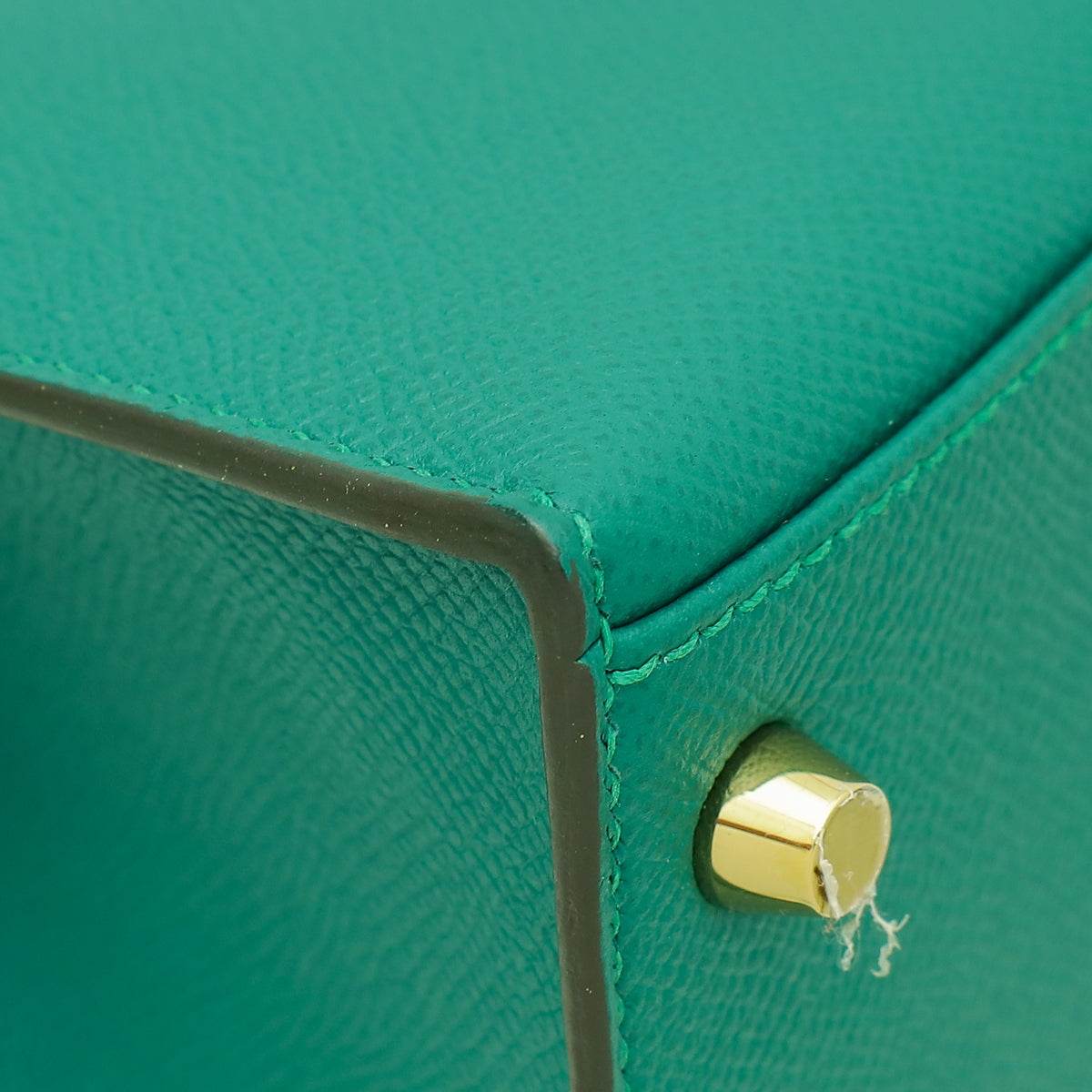 Hermes Malachite Sellier Kelly 28 Bag