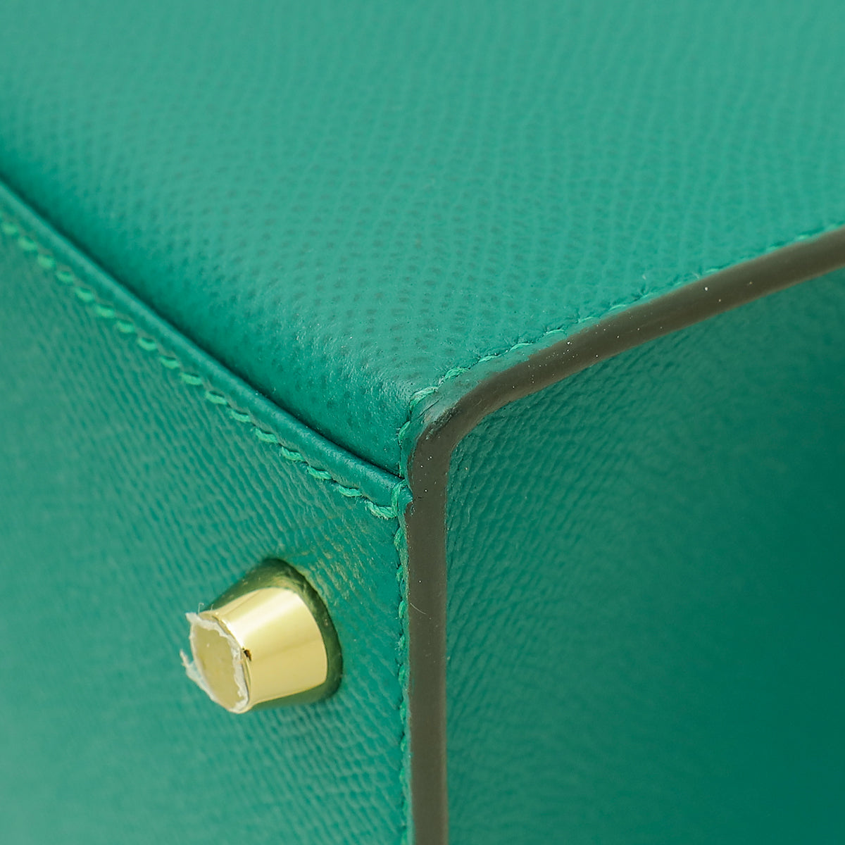 Hermes Malachite Sellier Kelly 28 Bag