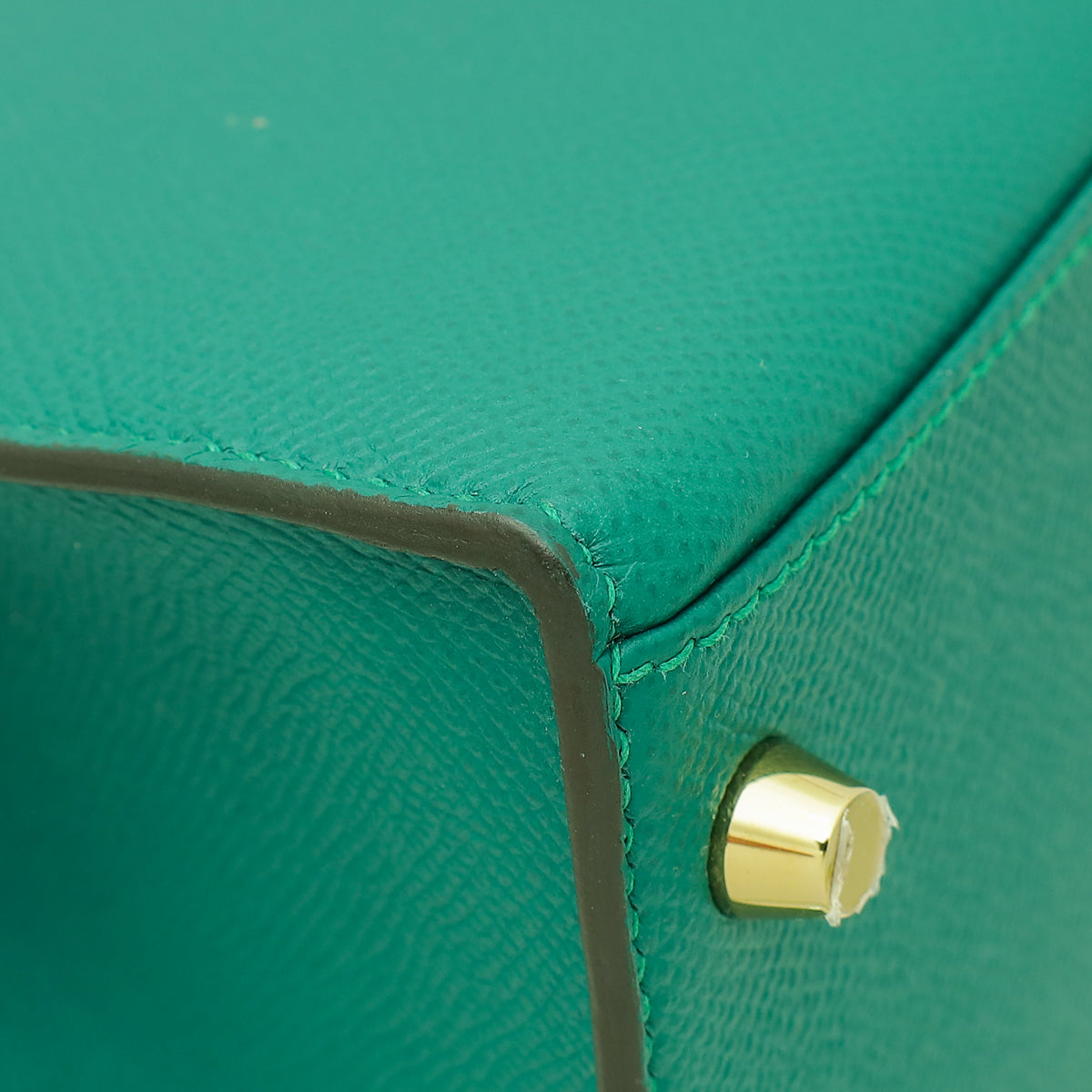 Hermes Malachite Sellier Kelly 28 Bag