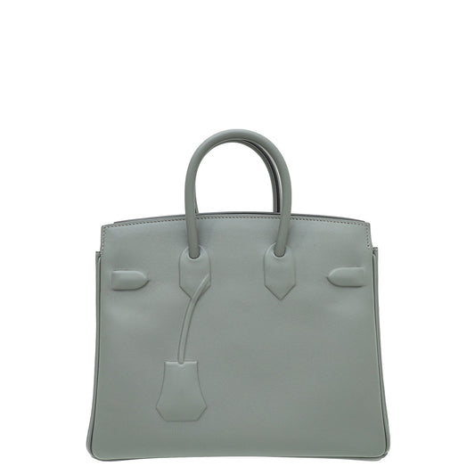 Hermes Gris Meyey Shadow Birkin 25 Bag