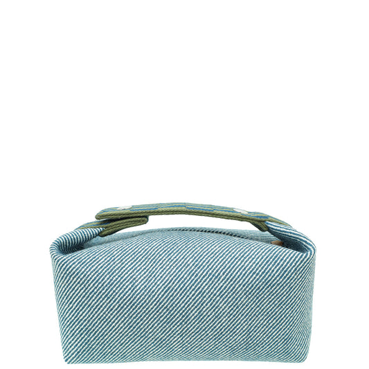 Hermes Blue Abysse Bride-A-Brac H Natte Small Model Case