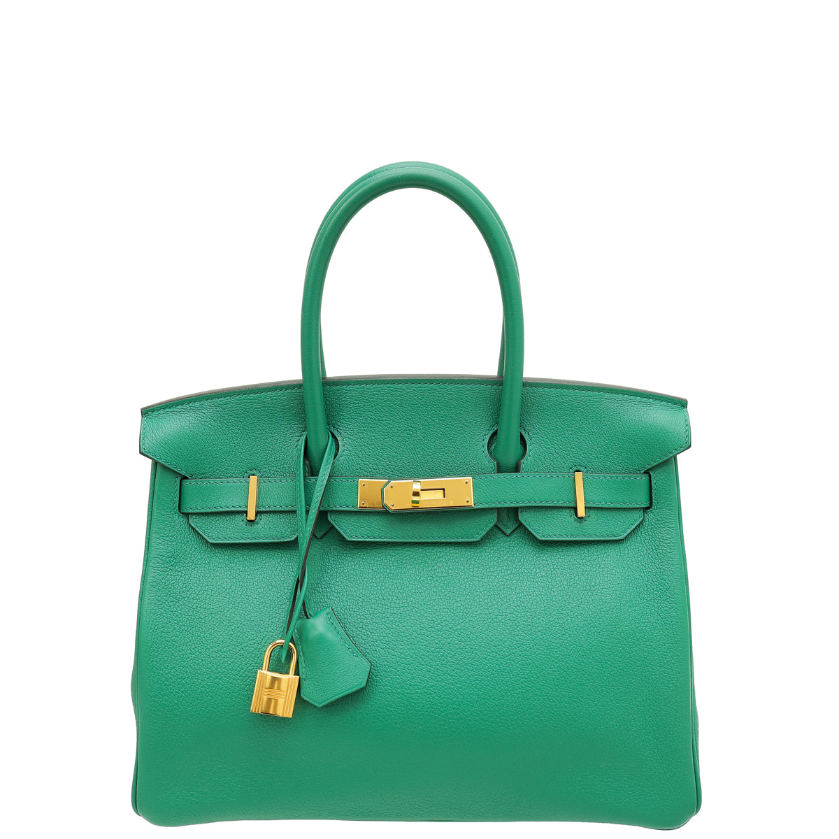 Hermes Vert Vertigo Retourne Birkin 30 Bag