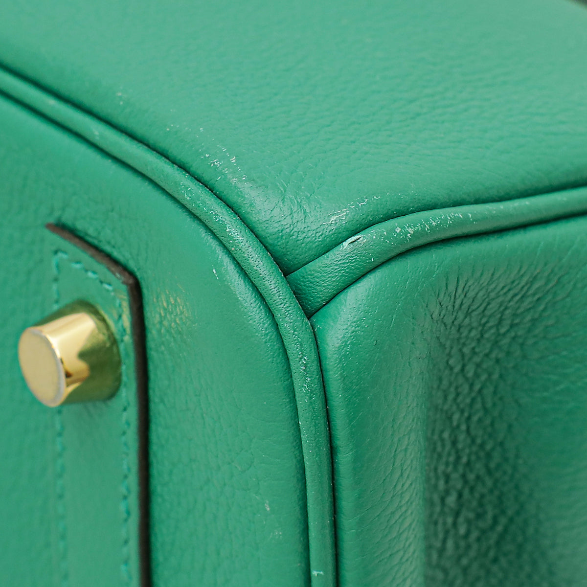 Hermes Vert Vertigo Retourne Birkin 30 Bag