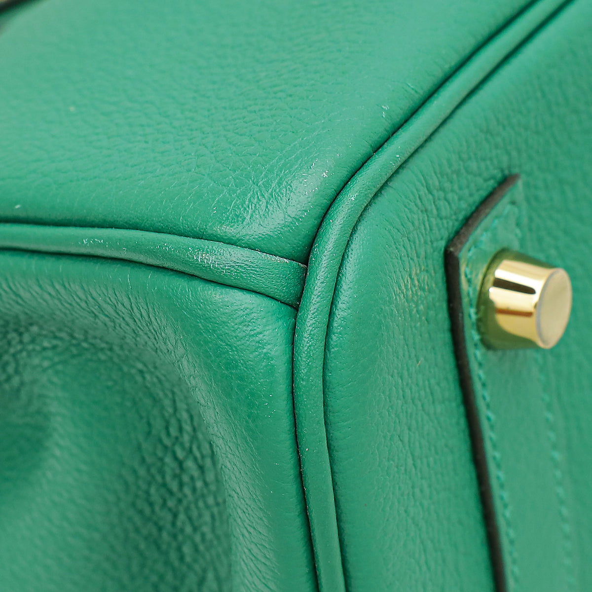 Hermes Vert Vertigo Retourne Birkin 30 Bag