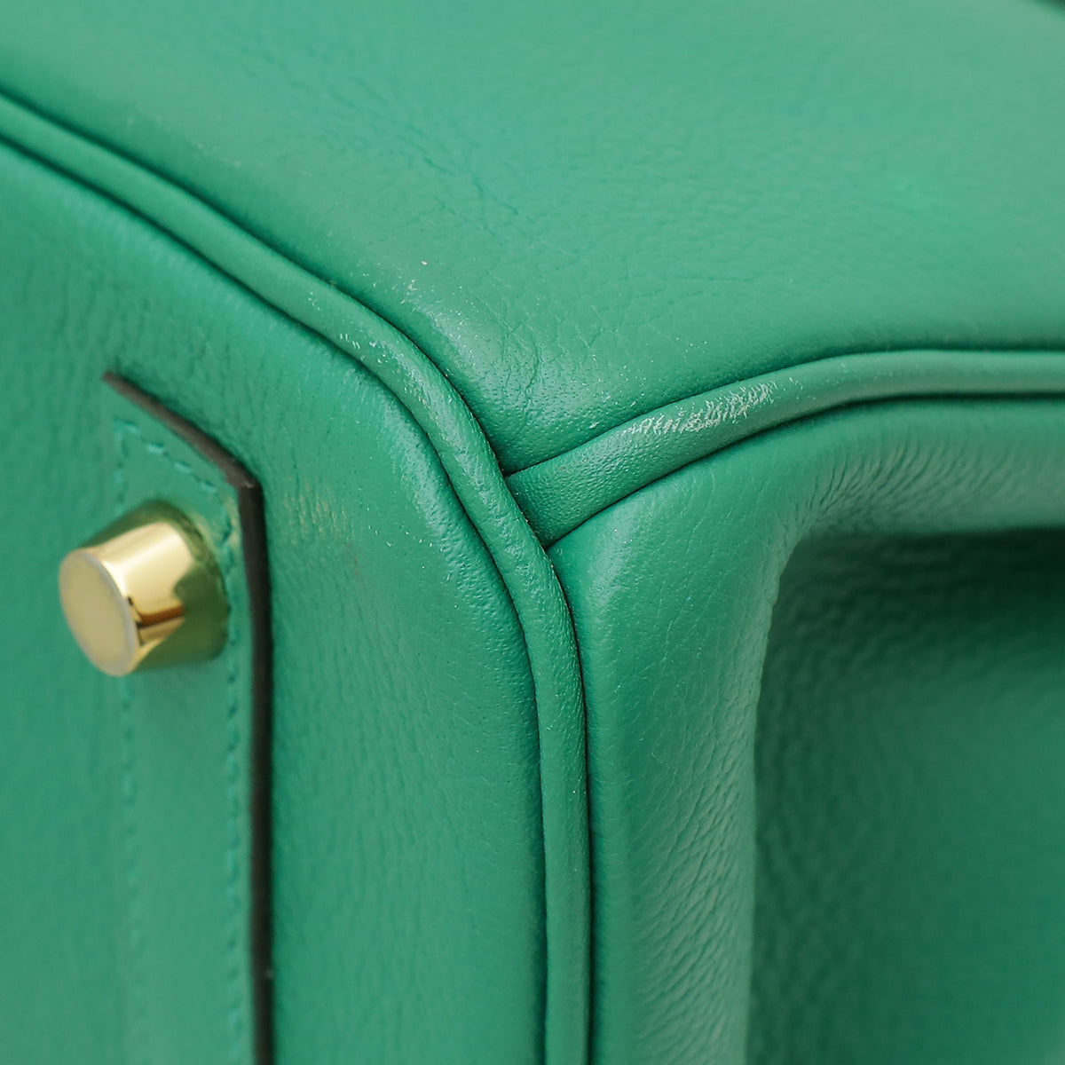 Hermes Vert Vertigo Retourne Birkin 30 Bag