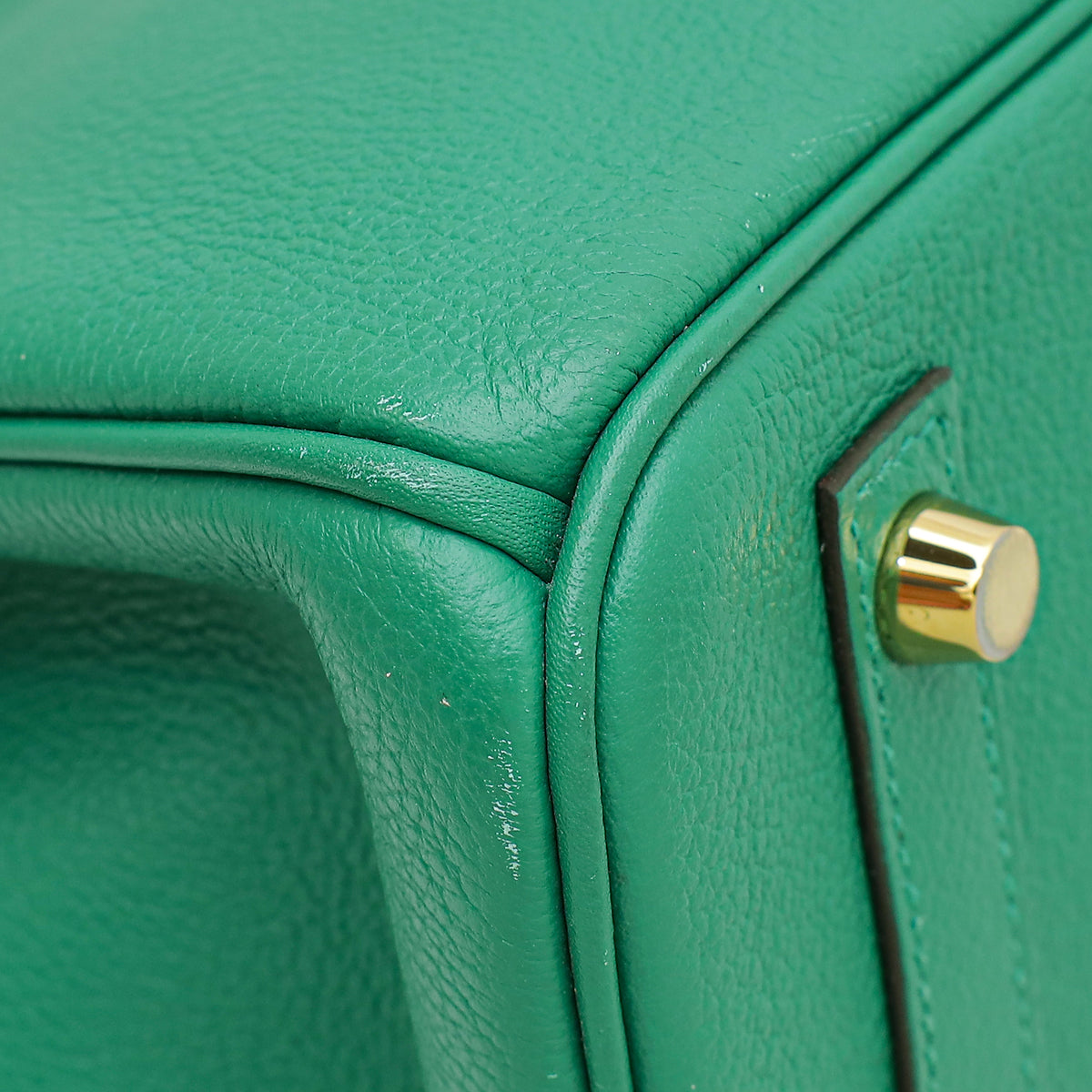 Hermes Vert Vertigo Retourne Birkin 30 Bag