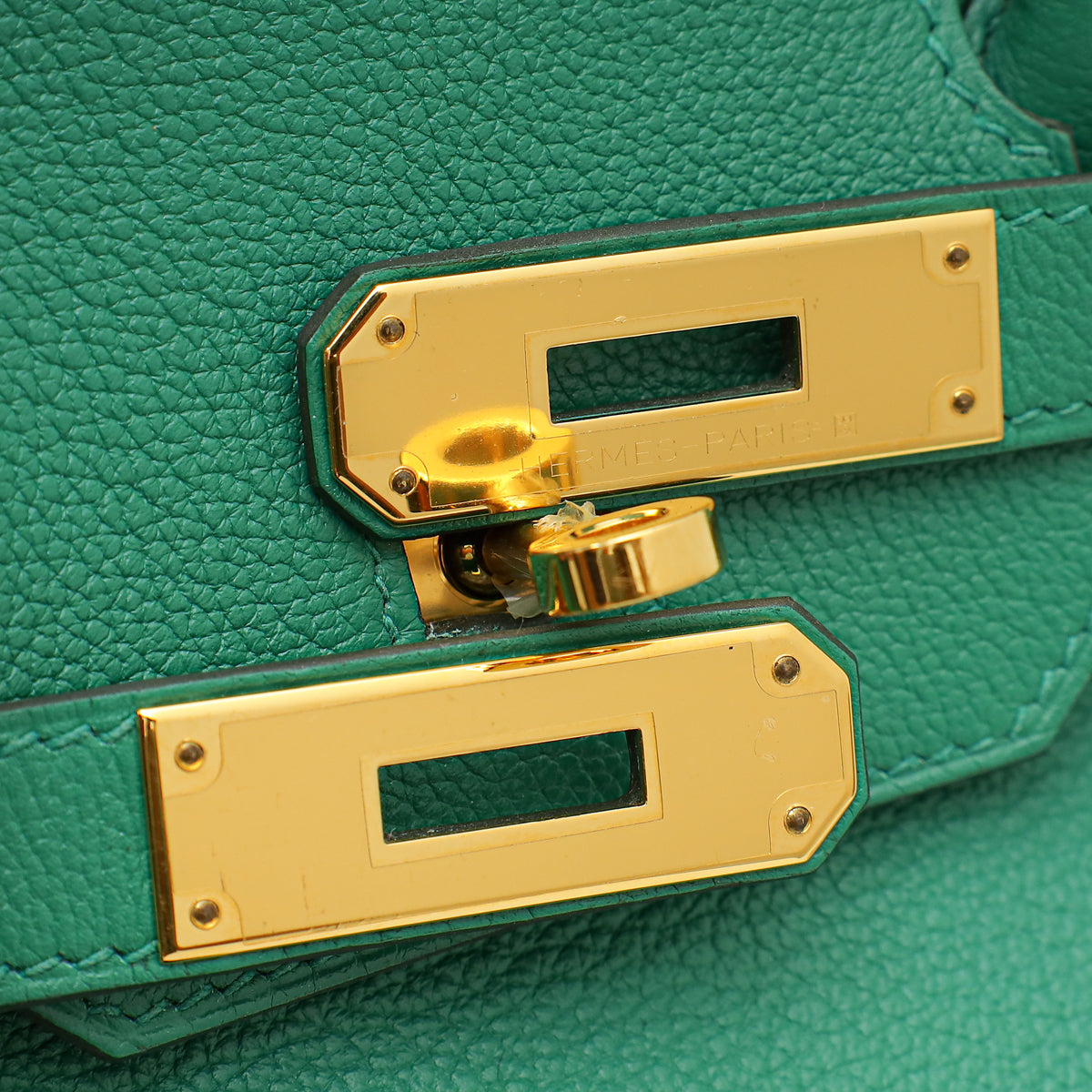 Hermes Vert Vertigo Retourne Birkin 30 Bag