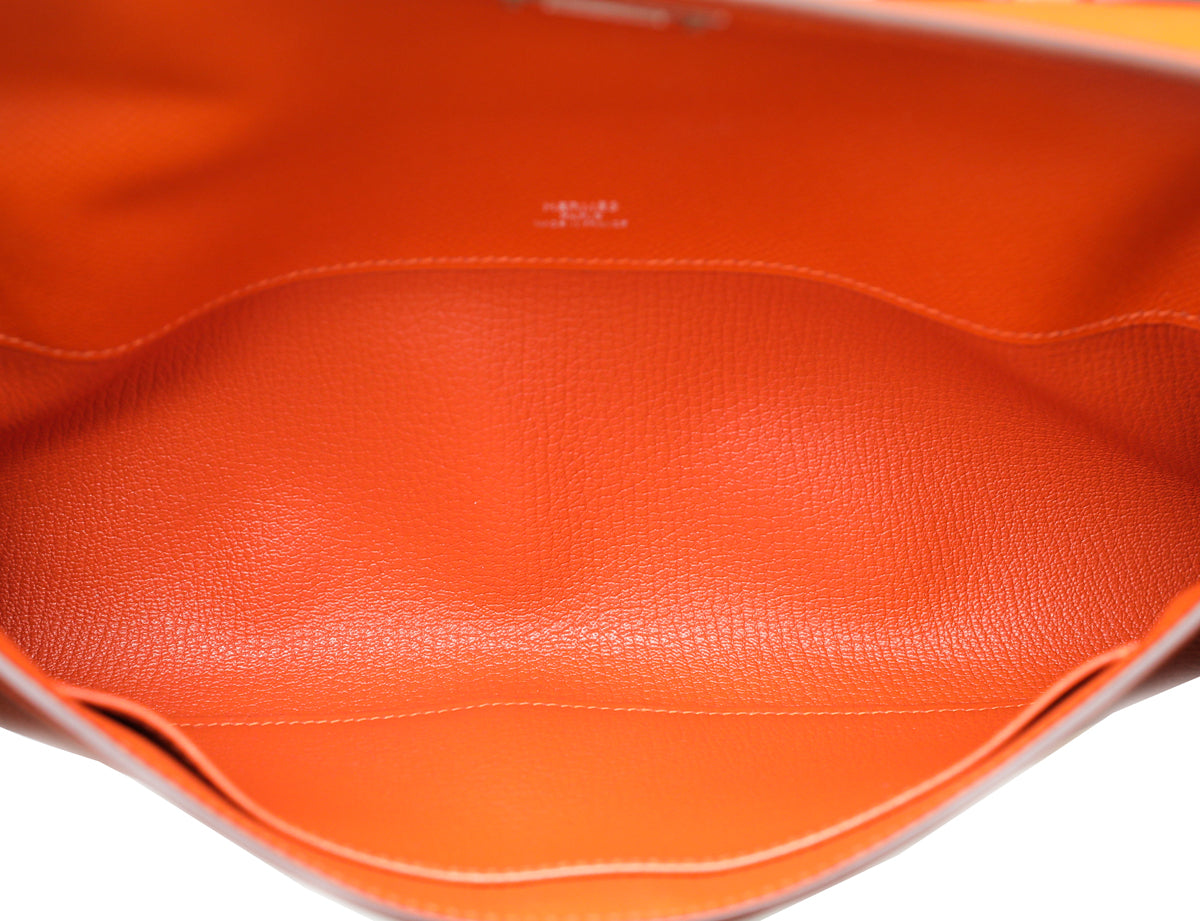 Hermes Potiron Kelly Cut Clutch