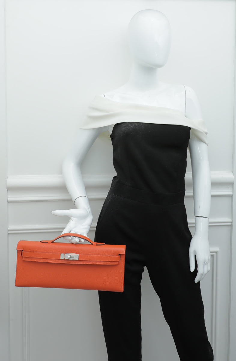 Hermes Potiron Kelly Cut Clutch