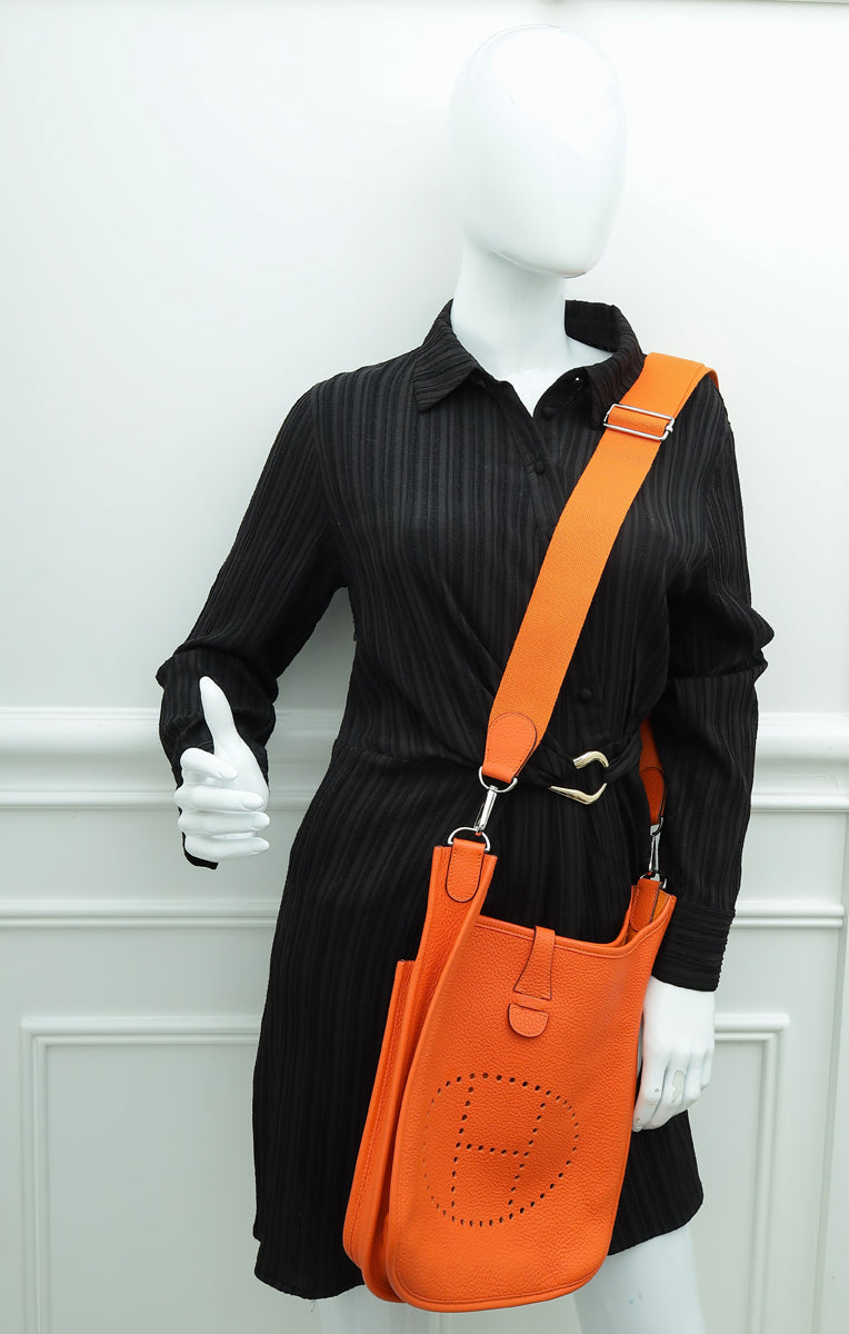 Hermes Orange Evelyne III PM Bag