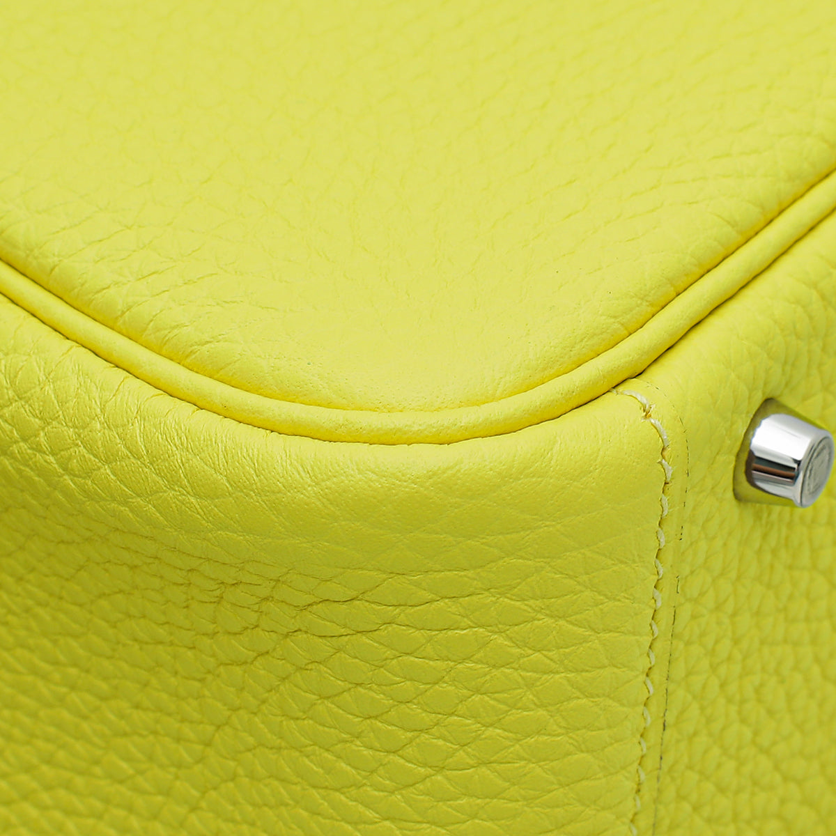 Hermes Lime Mini Lindy Bag W/ Sangle Maxi Quadrille Strap