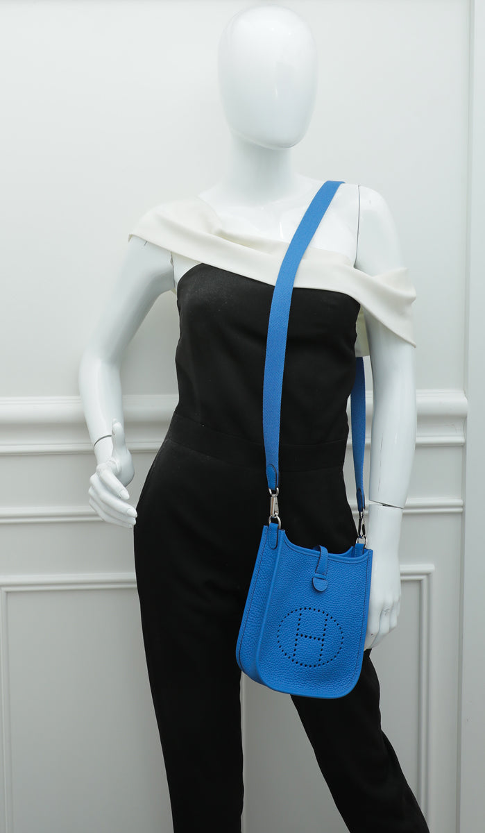 Hermes Bleu Zellige Evelyne TPM Bag