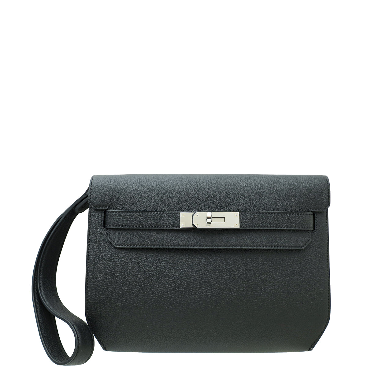 Hermes Noir Kelly depeches 25 Pouch