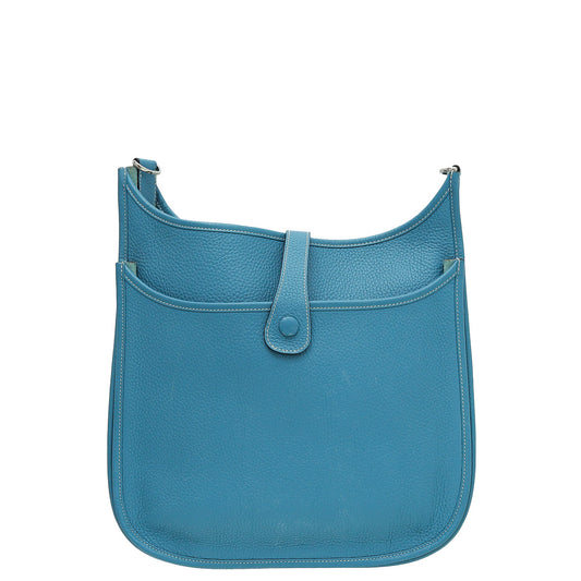 Hermes Blue Jeans Evelyne III GM Bag