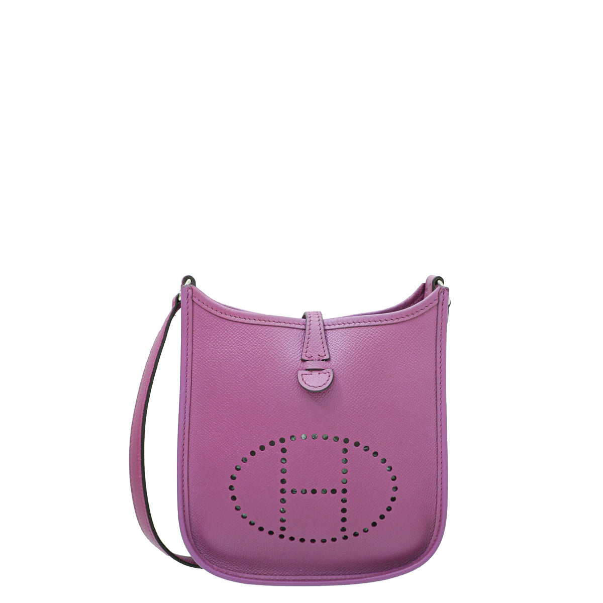 Hermes Cyclamen Evelyne TPM Bag W/ Fixed Strap