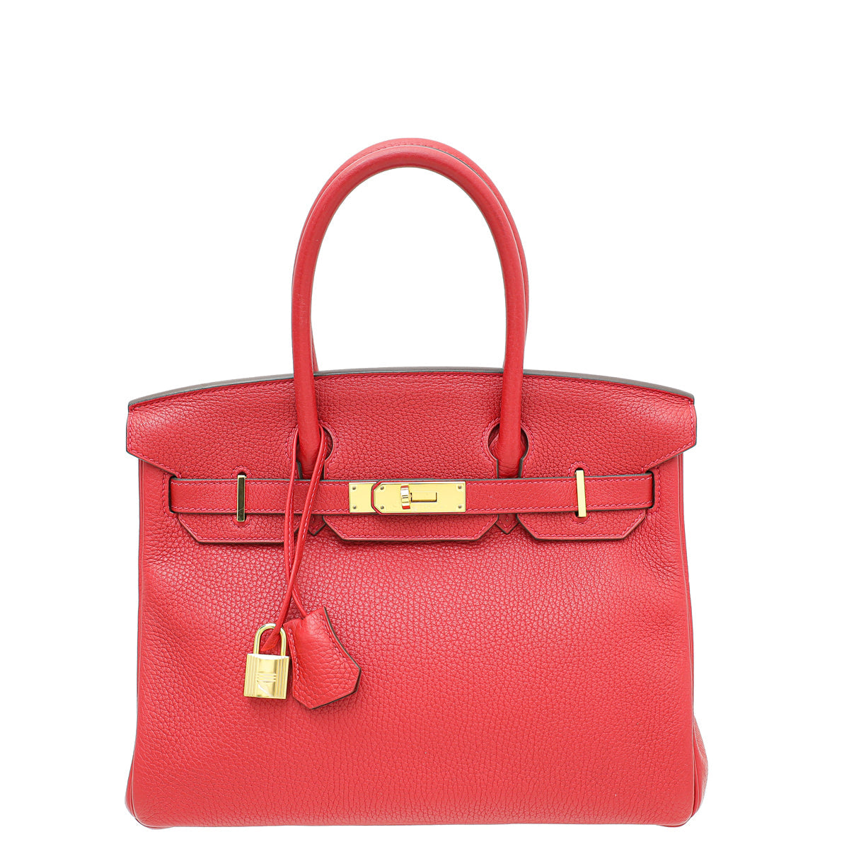 Hermes Rouge Casaque Retourne Birkin 30 Bag