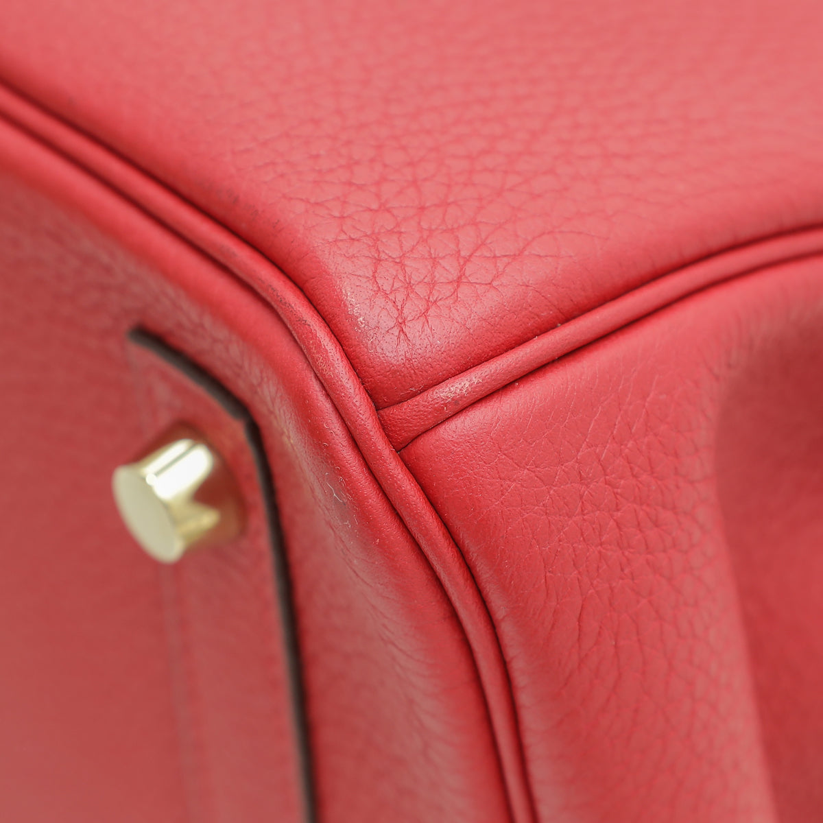 Hermes Rouge Casaque Retourne Birkin 30 Bag