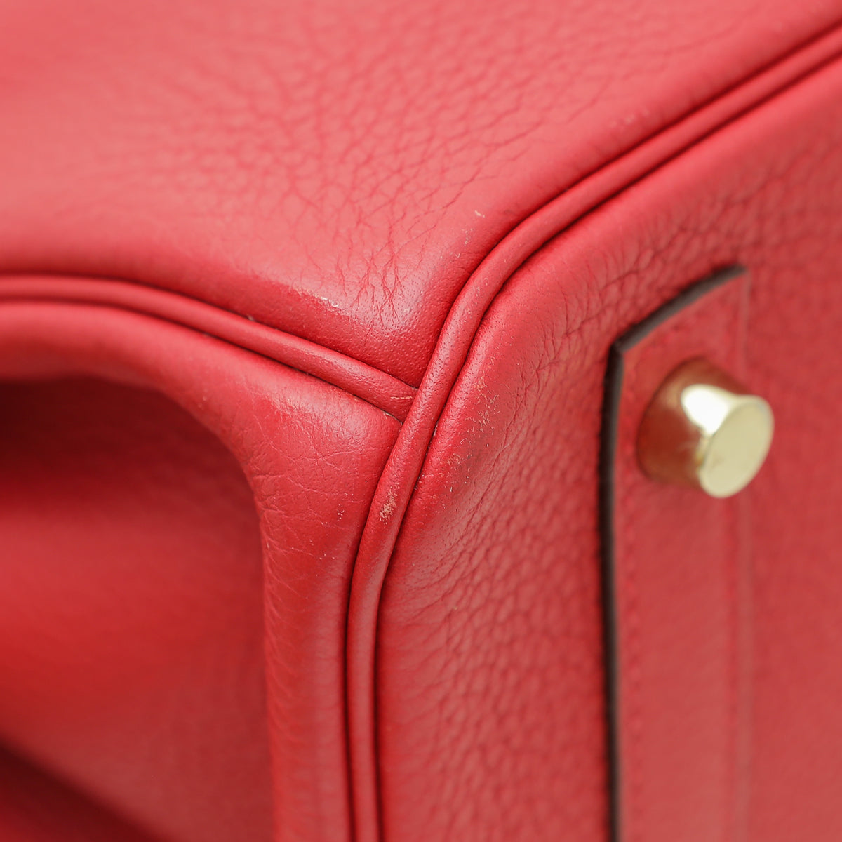 Hermes Rouge Casaque Retourne Birkin 30 Bag