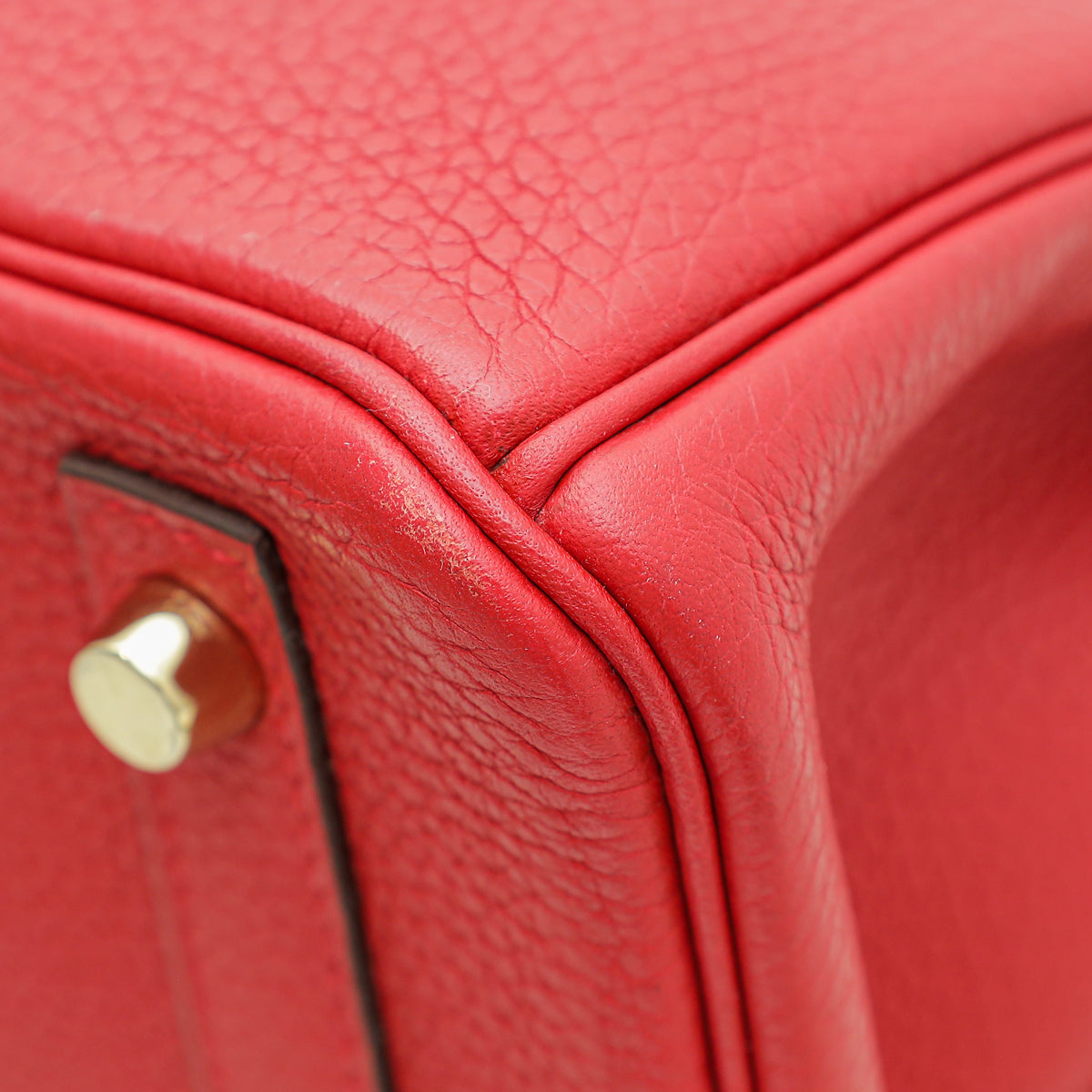 Hermes Rouge Casaque Retourne Birkin 30 Bag