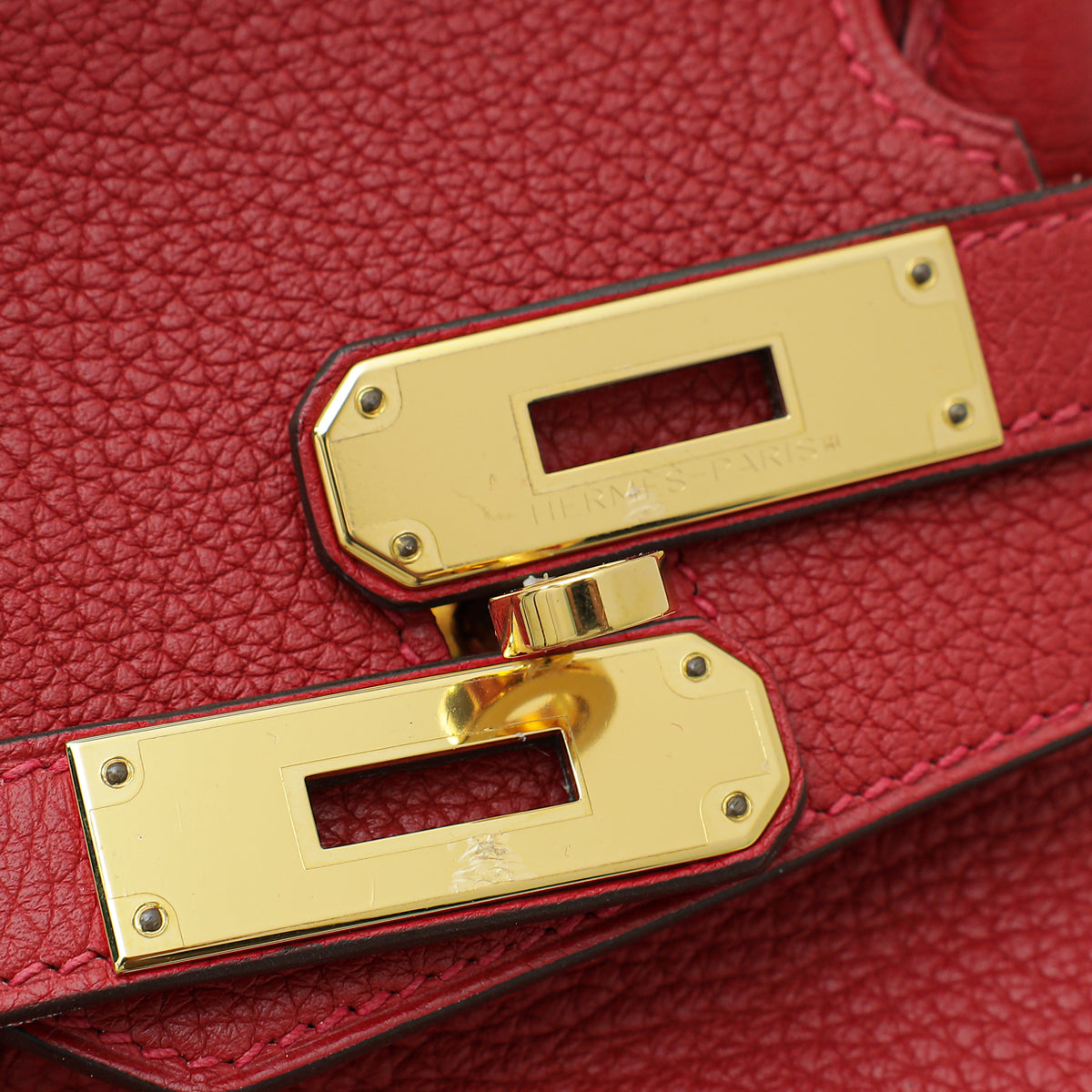 Hermes Rouge Casaque Retourne Birkin 30 Bag