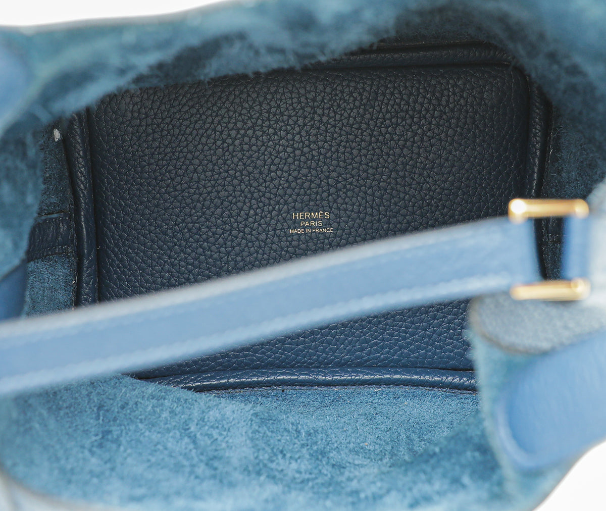 Hermes Bleu Thalassa Picotin Lock 18 Bag