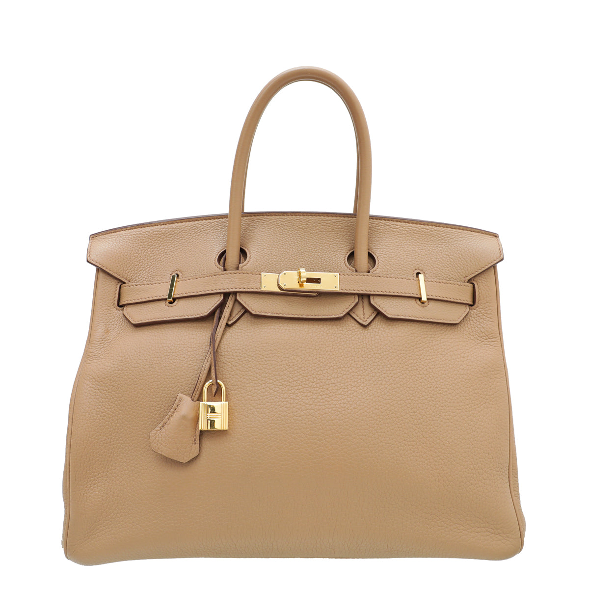 Hermes Tabac Camel Birkin 35 Bag