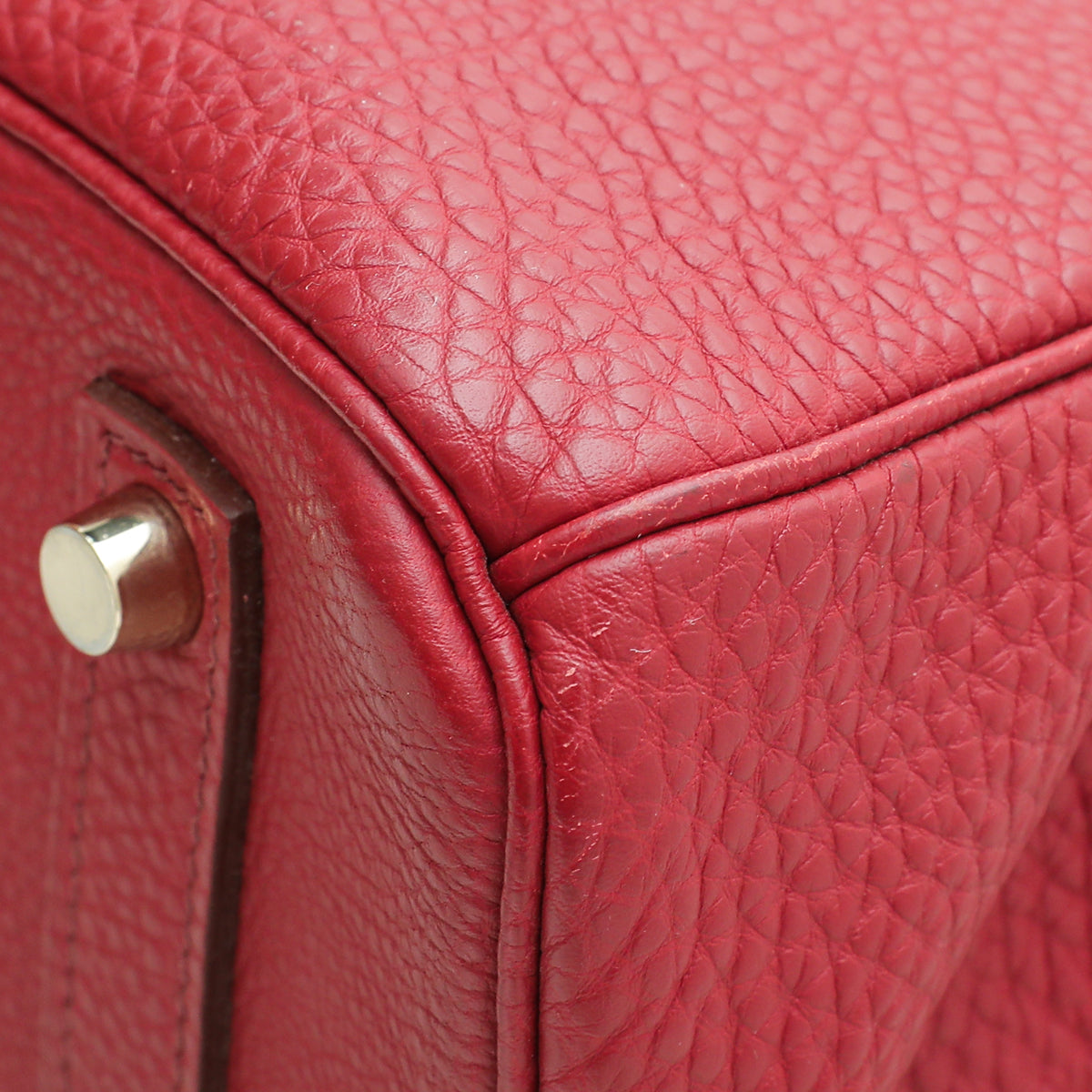 Hermes Rouge Vif Birkin 35 Bag