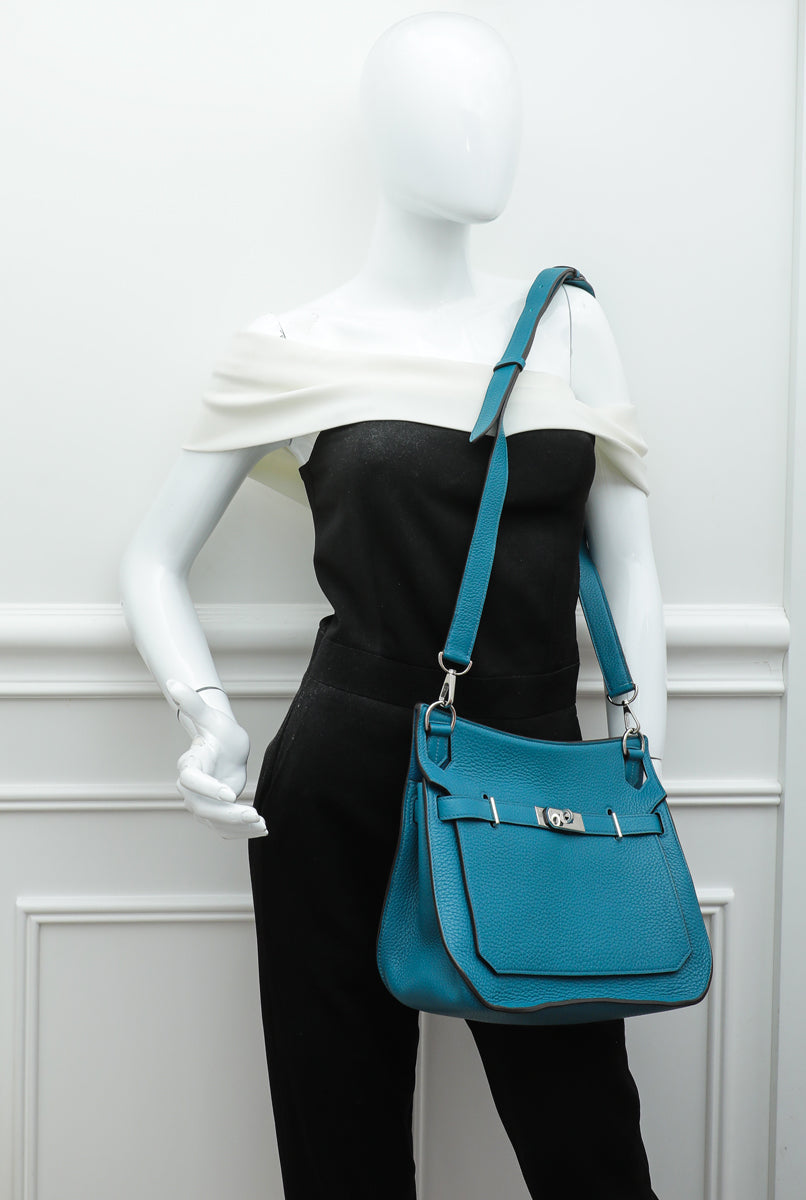 Hermes Turquoise Jypsiere 28 Bag