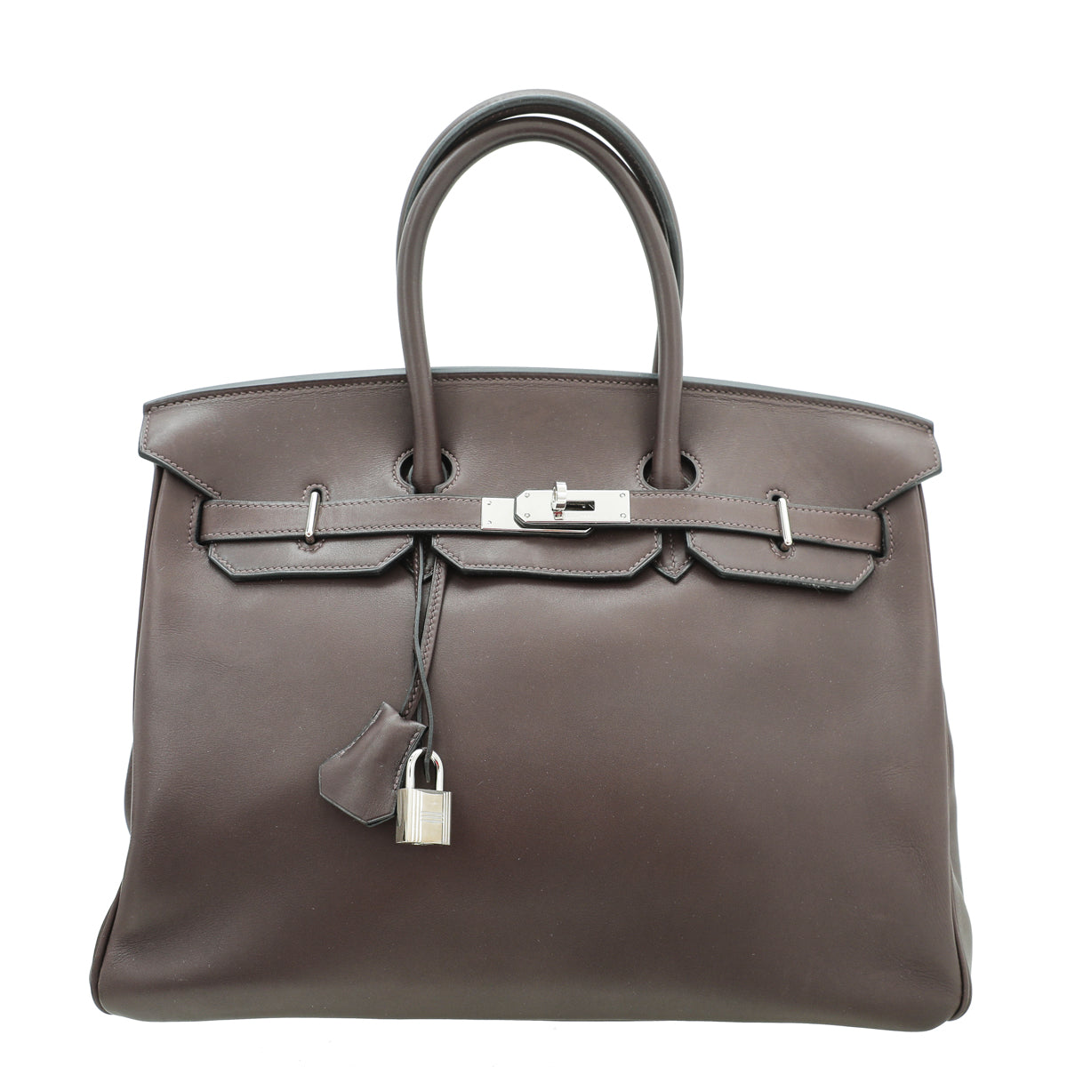 Hermes Barenia Chocolate Birkin 35 Bag