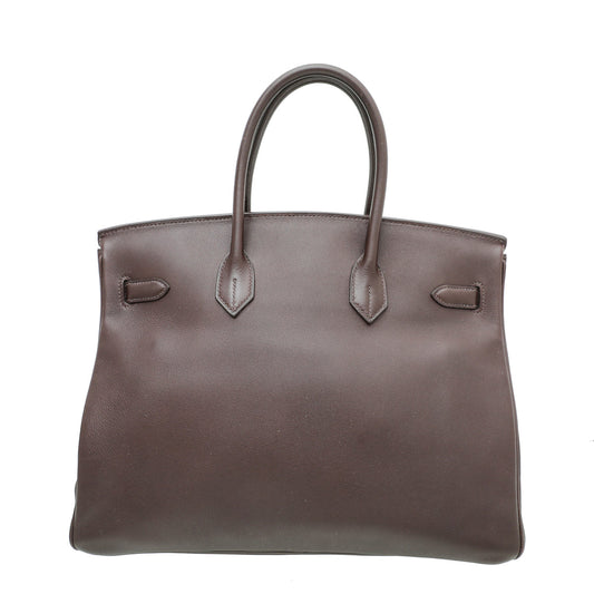 Hermes Bordeaux Swift Birkin 35 Bag