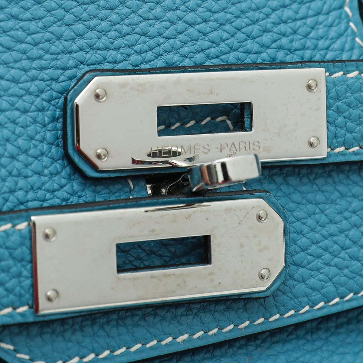 Hermes Blue Jeans Birkin 35 Bag