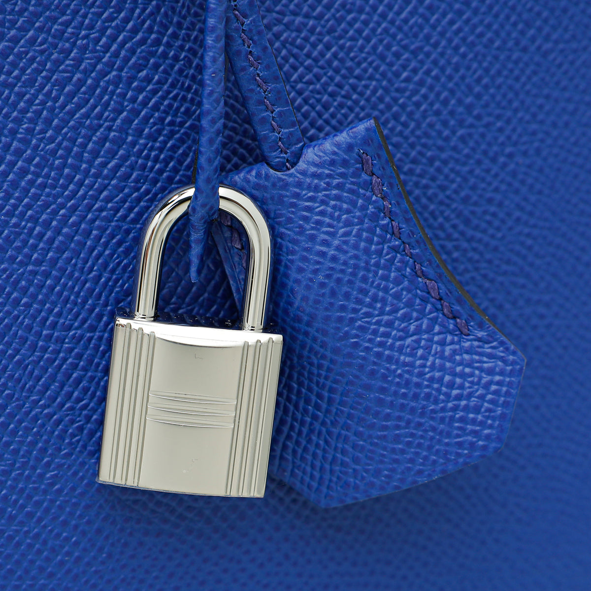 Hermes Bleu Electric 28 Sellier Kelly Bag