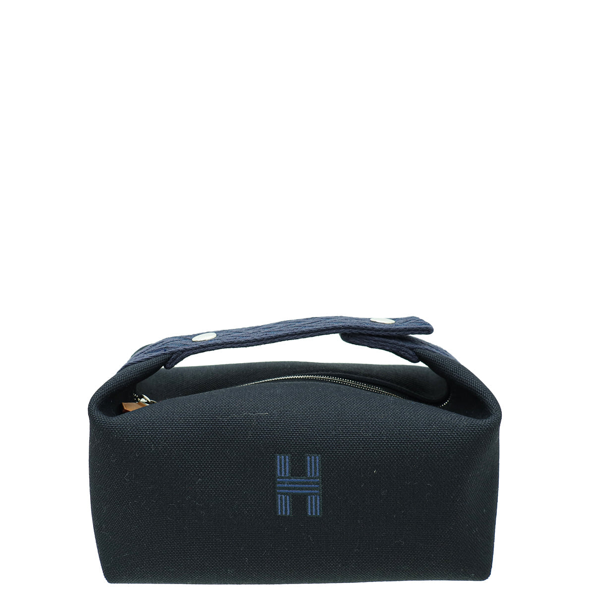 Hermes Noire Militaire Bride-a-Brac Case Small Pouch