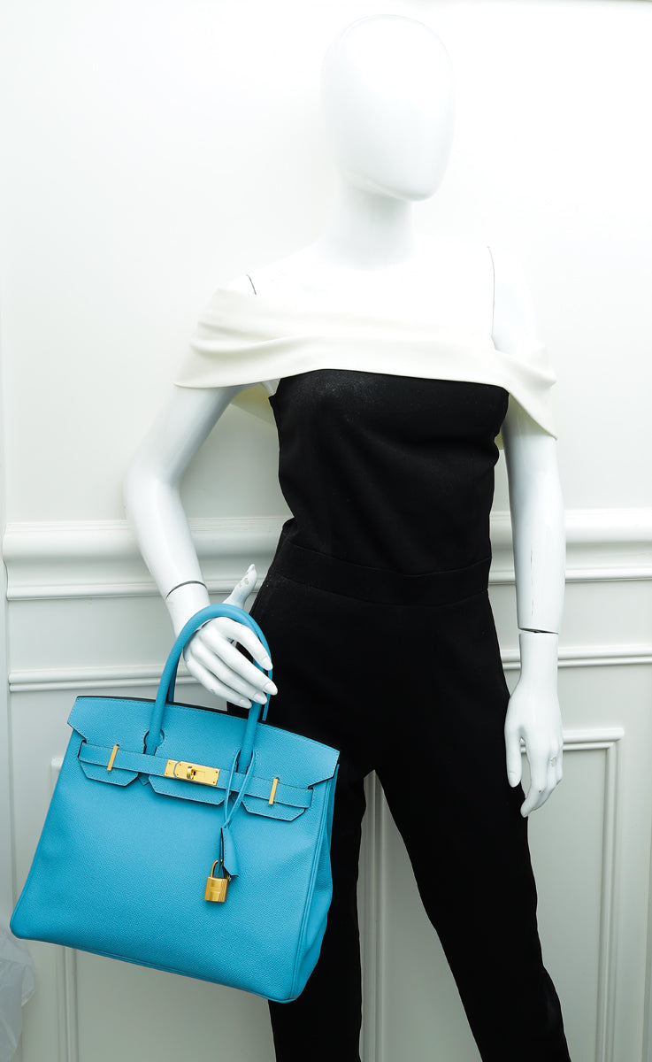 Hermes Bleu Du Nord Birkin 30 Bag