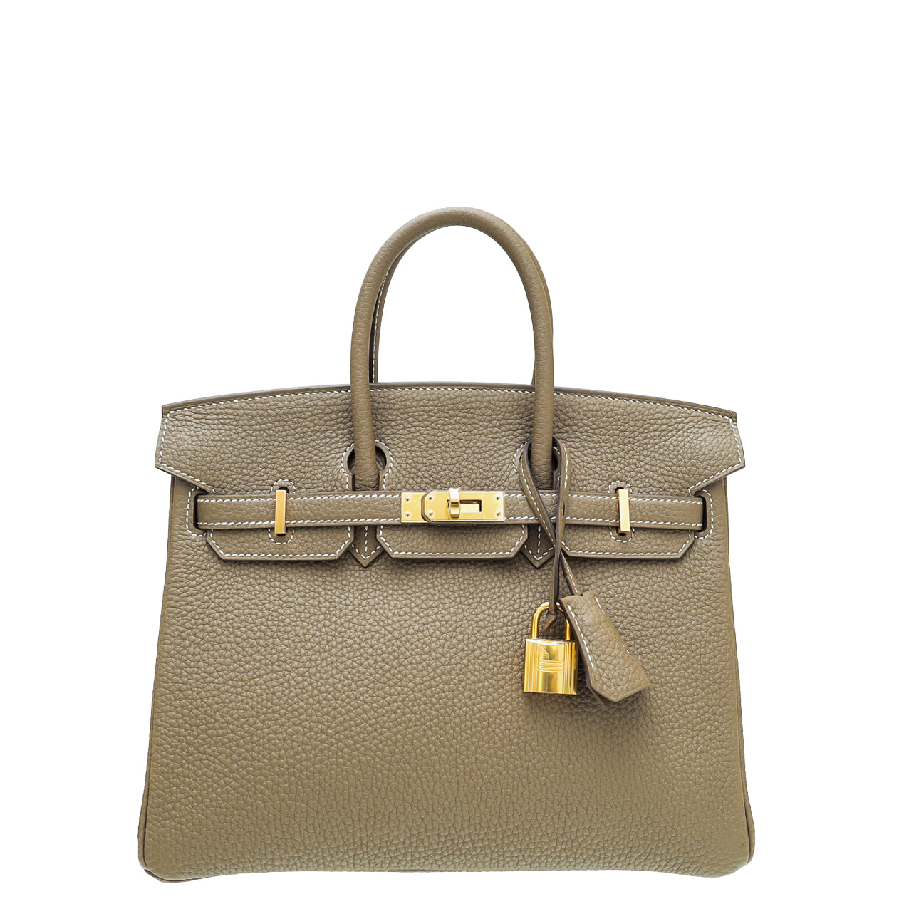 Hermes Etoupe Retourne Birkin 25 Bag