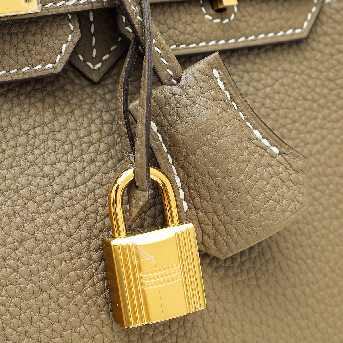 Hermes Etoupe Retourne Birkin 25 Bag