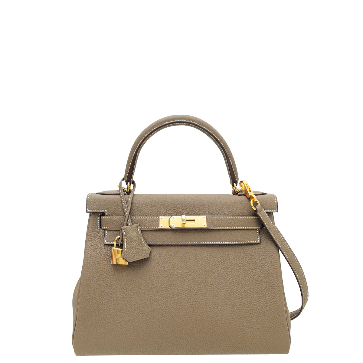 Hermes Etoupe Retourne Kelly 28 Bag