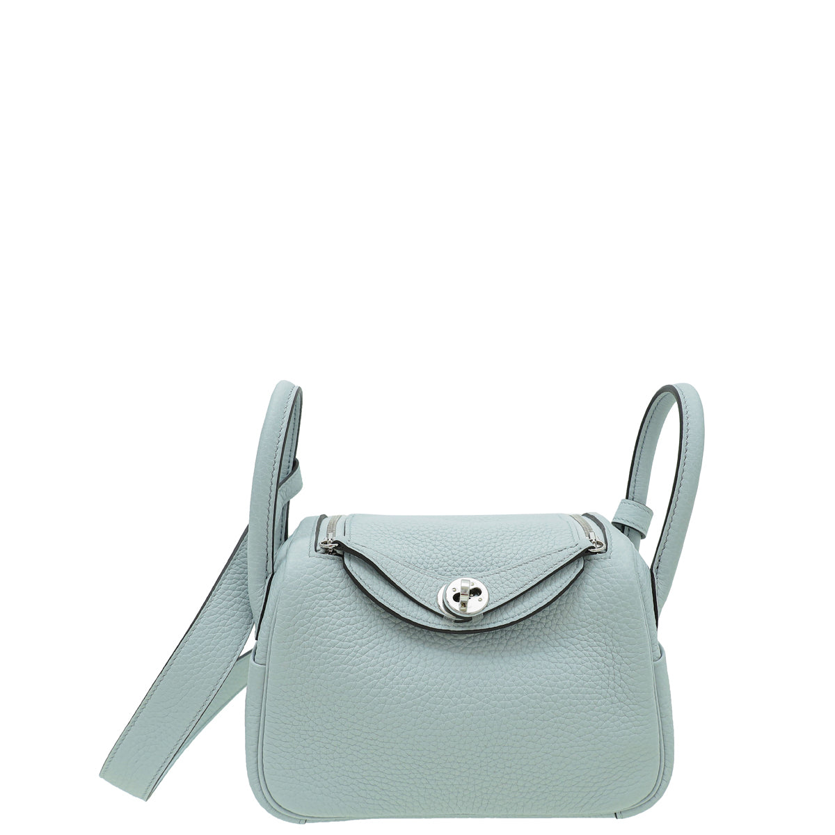 Hermes Blue Pale Mini Lindy Bag