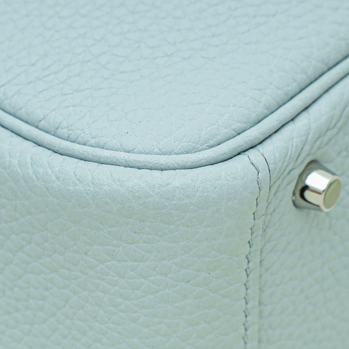 Hermes Blue Pale Mini Lindy Bag