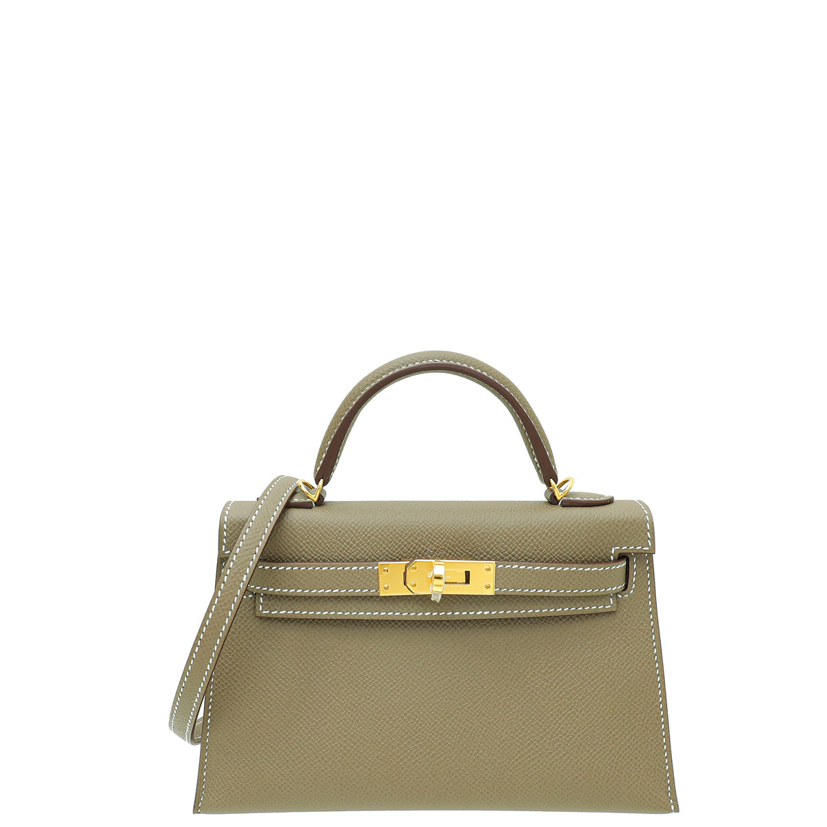 Hermes Etoupe Mini Sellier Kelly Bag