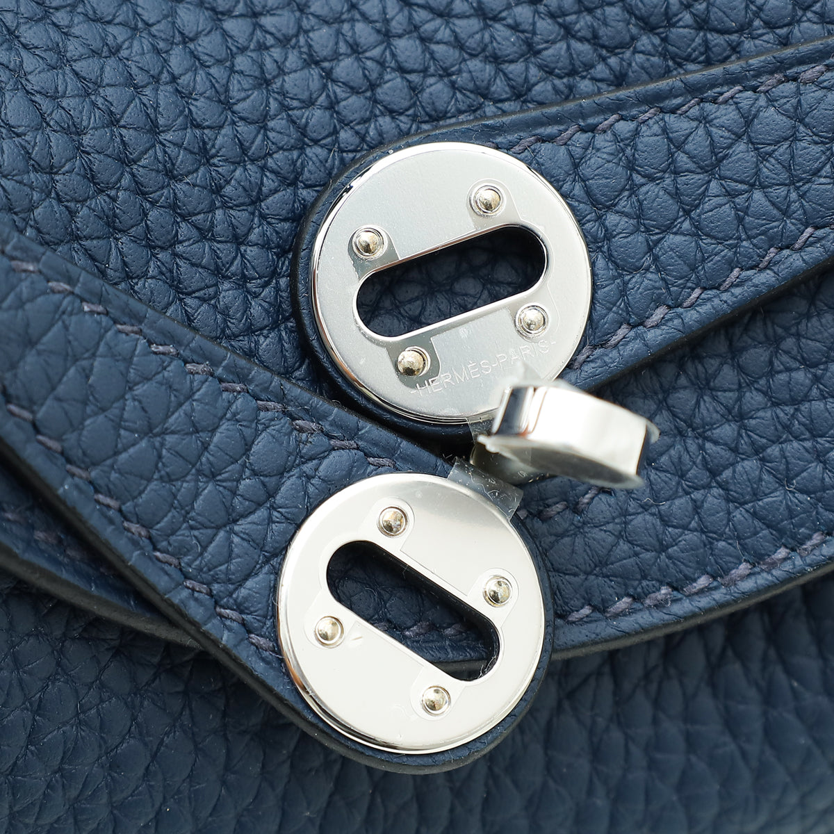 Hermes Bleu de Prusse Mini Lindy Bag