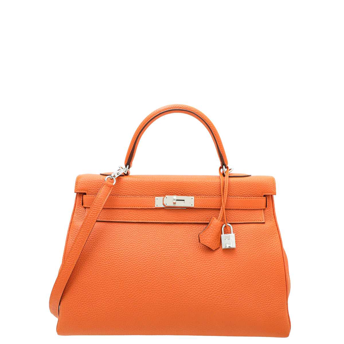 Hermes Orange Retourne Kelly 35 Bag